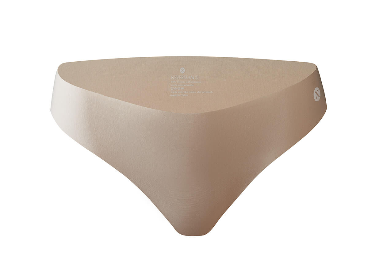 NeverSeam Thick G Seamless Cotton Womens Thong Front On